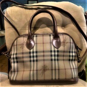 Burberry Haymarket Orchard Bowling Satchel